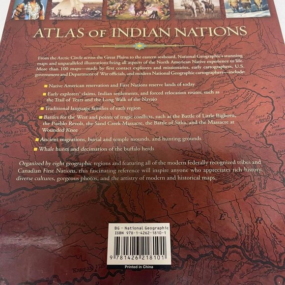 ATLAS OF INDIAN NATIONS by Anton Treuer National Geographic Illustrated - Picture 3 of 6